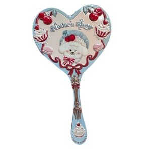 Flower Knows Never’s Shop Collection Heart Shaped Hand-Held Mirror